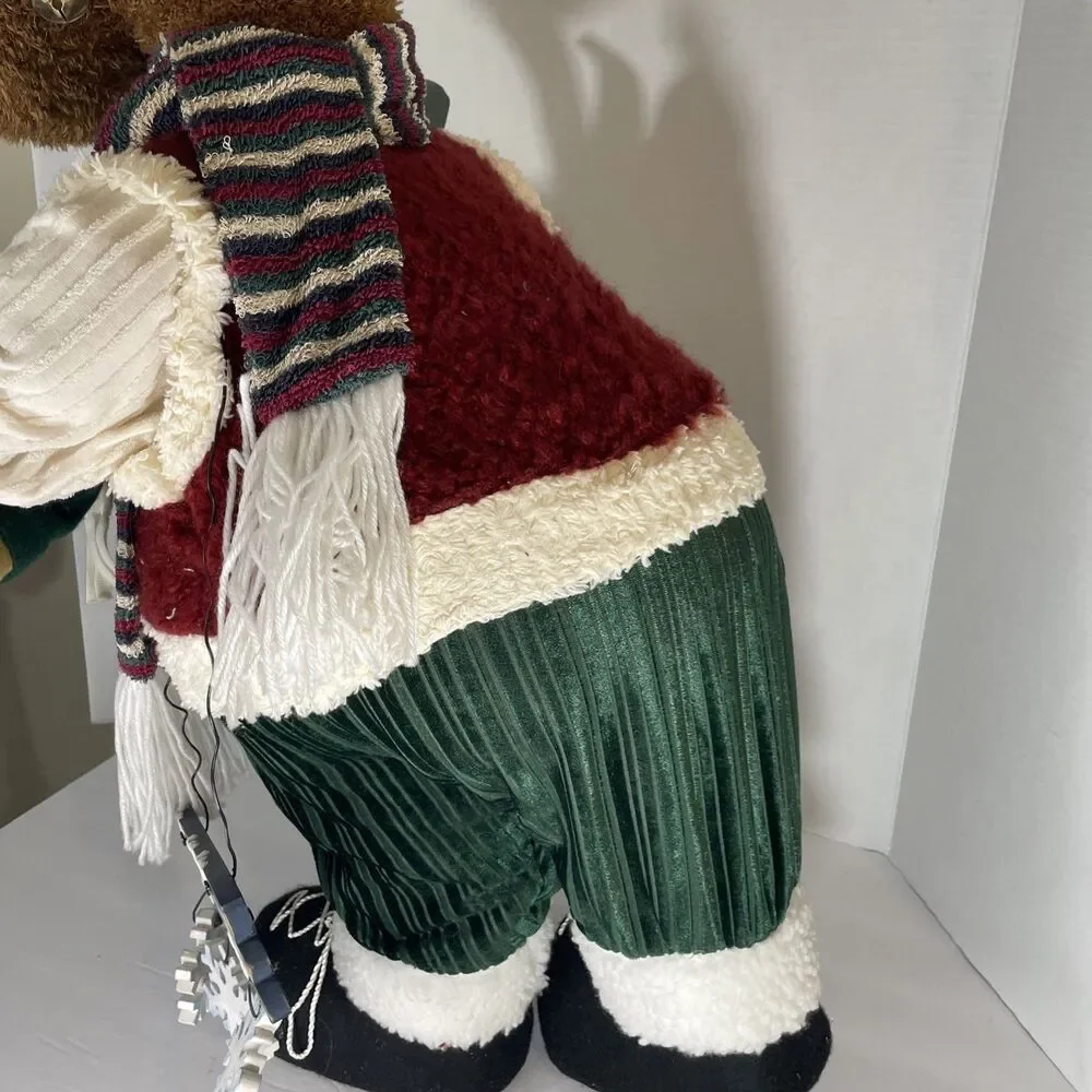 Costco Frabric Moose Welcome Christmas Moose Plush 26”
